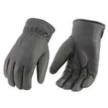 Milwaukee Leather MG7523 남성용 블랙 가죽 방수 크루저 장갑 젤 손바닥 포함 - 3XL, Black