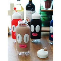 휴대용 특이한디자인 물병 보틀 410ml, 블랙