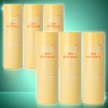 더마쉐어 콜라겐 모이스처 촉촉한 보습 선 멀티밤 수분 자외선차단 주름 미백 광채 링클 선스틱 멀티밤 SPF50+ PA++++, 6개