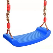 그네 의자 야외 흔들 해먹 6 색 곡선 보드 스윙 실내 비행 장난감 정원 키즈 높이 조절 로프와 좌석 매다는, [04] 파란