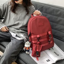 TK-P056 데크라 가벼운 여자 백팩 빈티지 캐주얼 패션 중 새학기 남여 공용 자전거 고등 여성