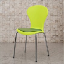 아리랑의자 B형 식탁의자 땅콩의자 인테리어의자, 그린/그린천