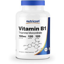 뉴트리코스트 비타민 B1 100mg 캡슐, 120개입, 1개