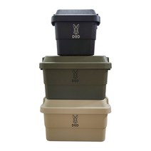 엘라보르 감성 캠핑 트러스코 카고박스 수납박스 트렁크 정리함, 30L, 일반형-카키