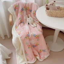 귀여운 양털 담요 이불 극세사블랭킷 예쁜 곰돌이담요 휴대용 캠핑용 대형