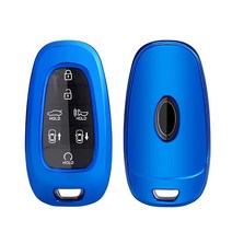 R RUIYA Key Fob 커버 케이스 프로텍터 2020-2022 현대 투싼 NX4/산타 크루즈/이오니크 5/산타페 TM/ 소나타 DN8/스타리아/ 넥소 TPU 쉘 홀더 원격 키
