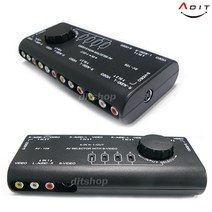 ADIT AV 비디오 오디오 선택기 AV 셀렉터 4단셀렉터스위치, AW0006_4Port / B-4