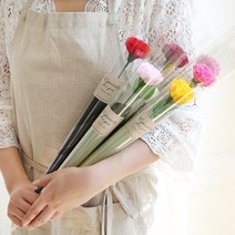 카네이션 비누꽃 한송이포장, 로즈핑크