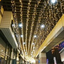 오징어조명 오징어등 정원등 벽등 전원주택 조명크리스마스 화환 LED 커튼 고드름 문자열 빛 220V 3.5m 96L, 05 Warm white