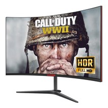 32인치 곡선모니터 144HZ LCD 대형 커브 스크린, 블랙 27인치 곡면 2K 75HZ