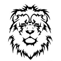 BMW 악세사리 사자 머리 앞 유리 자동차 스티커 BMW 호환 폭스바겐 아우디 옥타비아 gti용 바이크 오토바이, 01 Black_01 10CM X 8CM