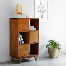 [유씨엠] [플러스4%쿠폰] 클레이 원목 3단 수납장 거실수납장 책장_착불배송, 제품선택:3단수납장