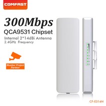 무선AP 엑세스포인트 COMFAST 야외 장거리 네트워크 CPE 클라이언트 와이파이 신호 확장기 전송, 1개