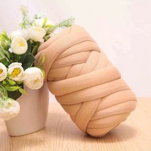 자이언트 얀 1KG 패브릭얀 굵은 실 핸드니팅 루피망고실, 빅얀1kg-베이지, 1개