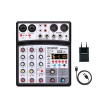 작사작곡 실용음악 콘서트 오디오믹서 가성비 콘솔 교회음향 버스킹앰프 파워드믹서 밴드동아리, 01 CHINA, 01 EU plug Black