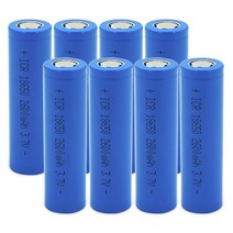 18650 충전식 리튬이온 배터리 ICR18650 3.7V 2600mA 1세트(8PCS)