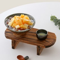 일본산 cococoning 일식 소바 빙수 디저트 그릇, 연유볼, 흑단