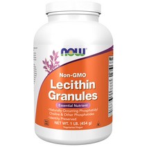 나우 푸드 대두 레시틴 과립 가루 454g, 1개, 기본