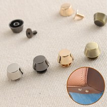 가방 바닥 징 1p 수공예 받침 밑창 백 수제 금속 밑판 다리 부자재 수선 수리 가죽 교체 만들기, D_검정색