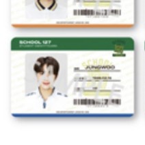 [NCT] NCT127 엔시티127 NCTzen 127-JAPAN Meeting 2022 School 127 팬미팅 Trading card 학생증 포카 JUNGWOO 정우 일본