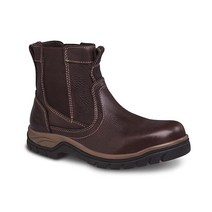 WORKLAND 남성용 산업 작업 부츠 - 프리미엄 가죽 안전 Zapatos de Trabajo para Hombres 경량 미끄럼 안전화 블랙. 12 Wide