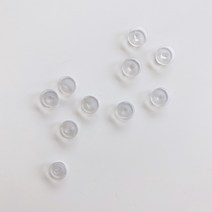 투명 10개입 신발파츠 부자재 버튼 꼭지 꼬다리 단추 악세사리 재료 실내화 꾸미기, 상세페이지 참조