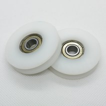 의자 바퀴 테이블 서랍장 장농 가구 46mm U 그루브 나일론 플라스틱 PA66 룸 한지 롤러 V H 슬라이드 도어 창 608 ZZ 베어링 풀리 컨베이어 휠, 없음
