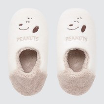 유니클로 여성복(UT) PEANUTS 양털 리빙 슈즈(슬리퍼 가을과 겨울) 443242 UNIQLO