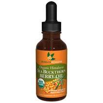 Sea Buckthorn Berry Oil 바다 벅톤 베리 오일 100% 인증 유기농 1.76온스 여드름 홍조개선, 52ml