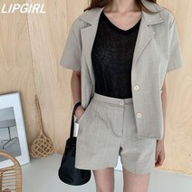 립걸리엘 린넨 숏자켓