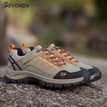 SEVOREN남여등산화 커플등산화 운동화 방수 가죽어퍼 사계절