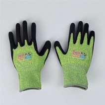 어린이장갑 코팅 장갑 목공체험 승마 캠핑 야외 체험, 그린, 1개