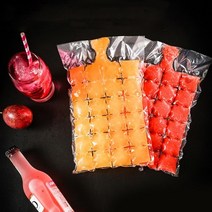 아이디어 상품 기발한 102030pcs 얼음 금형 일회용 휴대용 자체 밀봉 인공 투명 빠른 동결 얼음 금형 가방 주방 바 액세서리, 30개