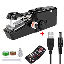 미싱기 미니 재봉틀 재봉틀 가정용 휴대용 미니미싱기 미니미싱 핸드미싱기 바느질 원단 자수, D2