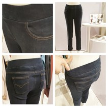 올리비아로렌 (인기재입고) 편안한 밴딩 (밴드) 기모 데님 바지 팬츠 nc청주점 vvcmpwwa182