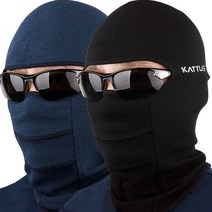 KATTUS 1+1세트구성 춘추용 3 RUNG HEAT FACE BARACLAVA 3단 히트페이스 바라클라바 복면 고급기능성원단사용 KATTUS정품 KC인증, 네이비1+블랙1