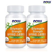 나우푸드 실리마린 스트렝스 90캡슐 2병 6개월분, 단일/상품
