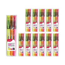 모나미 에센티 브라이트 형광펜 3p, 옐로우, 골드옐로우, 핑크, 12세트