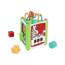 Battat – Activity Cube & Shape Sorter – 8 Shapes & Bead Maze – Music & Lights – Learning Toy for Tod