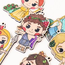 율아트 그리스로마 신화 나무팬던트 팬시우드 팬던트 목걸이 만들기 재료 어린이 초등 미술, 민화팬시우드-그리스로마신화, 아테나