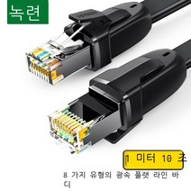 Lvlian 8가지 유형의 네트워크 케이블 게임 e-스포츠 버전 CAT8 8코어 트위스트 페어 순수 구리 금도금 차폐 고속 10기가비트 네트워크 점퍼 컴퓨터 가정용 광대역 완제품, 2미터