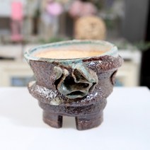 이가도예 중소형 주물럭 단지(8종/택1) 수제 도자기 분갈이 바위솔 관엽 야생 다육, 중소형주물럭-2