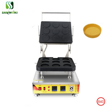 타르트성형기 에그타르트반죽몰딩기 round egg tart skin 성형 기계 interchangle plate waffle maker egg tart mold tartlets, 220v