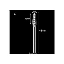 3mm 드로잉 텅스텐 카바이드 밀링 커터 로터리 공구 버 더블 다이아몬드 컷 Dremel 메탈 목재 전기 그라인딩