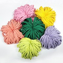 양말목 4색 6색 밝은색 믹스 목공예 공예용 끈 직조틀 재료 세트, 7TYPE 정원만들기(600g)