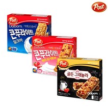 POST 3가지맛~! 콘푸라이트 밀크바+베리요거트바+골든그래놀라바 /각4개입, 1개