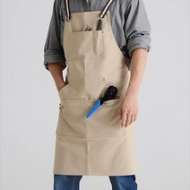 남성용 여성용 카페 공방 목공 캔버스 앞치마, 그린