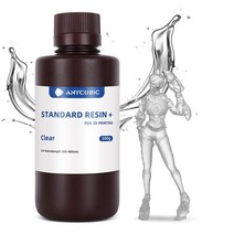 3D프린터 레진 ANYCUBIC 업그레이드된 표준 3D 프린터 수지 405nm SLA 고속 UV 경화 8K 가능 LCD/DLP/S, 화이트._500g