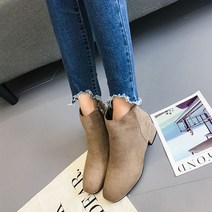 부티 첼시 MK619 여성 앵클부츠 힐 여자워커