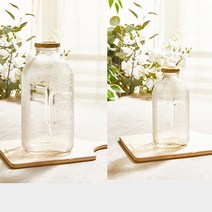 델몬트 미니병 유리병 사각 주스병 추억의 레트로 빈티지 훼미리 물병 1.5리터 500ml, 미니 델몬트병 500ml
